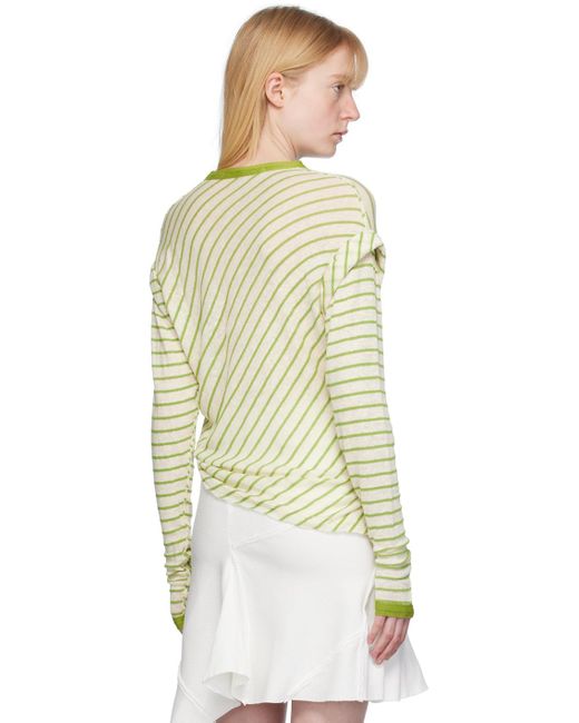 TALIA BYRE Multicolor Striped Long Sleeve T-shirt