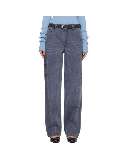 6397 Blue Long Painter Jeans