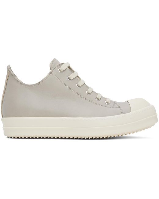 Rick Owens Black Off-white Low Sneakers for men