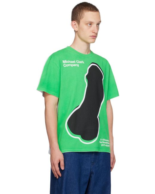 J.W. Anderson White & Green Michael Clark Edition T-shirt for men