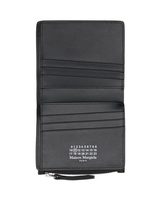 Maison Margiela Black Four Stitches Wallet for men