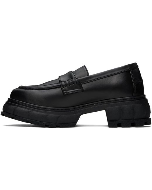 Viron Black Quantum Loafers for men