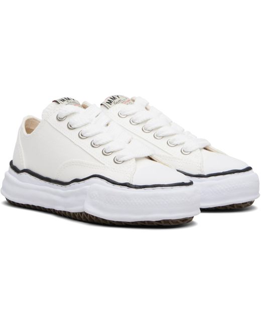 Maison Mihara Yasuhiro Black Peterson Og Sole Canvas Low-Top Sneakers