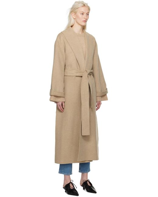 By Malene Birger Natural Taupe Trullem Coat