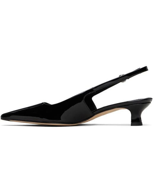 Aeyde Black Catrina Patent Leather Heels
