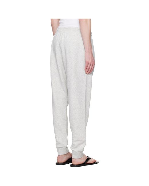 Skims White Fleece Lounge Tapered Sweatpants for men