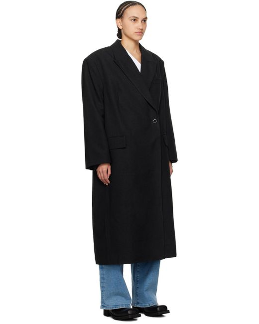 REMAIN Birger Christensen Black Oversized Coat