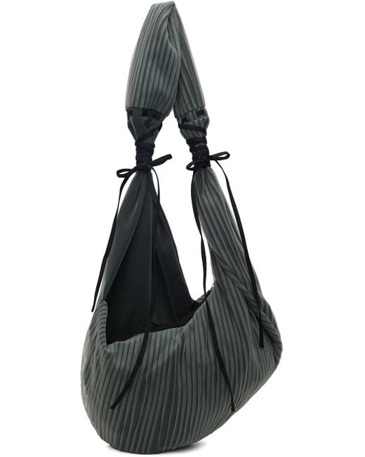 Kiko Kostadinov Black Gray Pleated Bag
