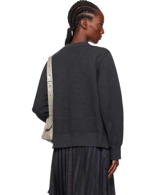 Sacai Blue Sponge Sweatshirt