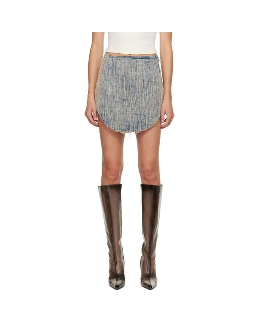 DIESEL Black D-Ada-S Denim Miniskirt