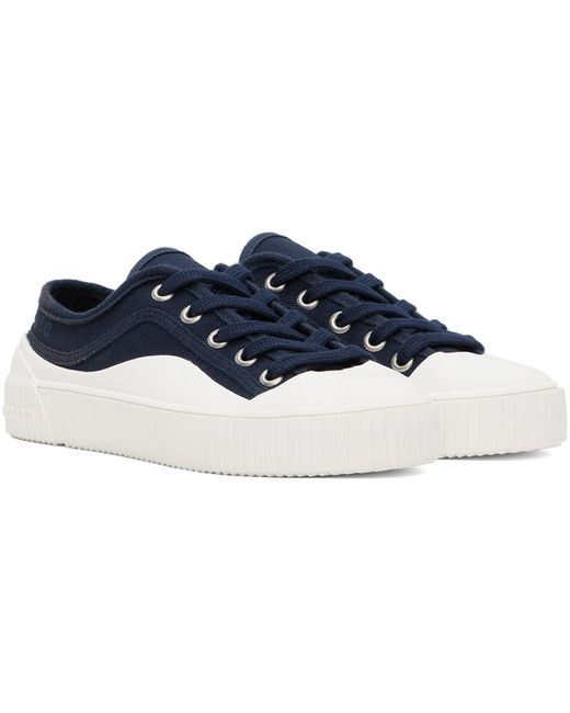 A.P.C. Black . Navy iggy Basse Sneakers for men