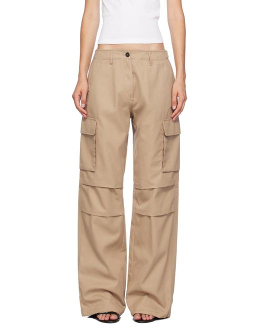 Coperni ベージュ テーラード ワイドレッグ カーゴパンツ Natural