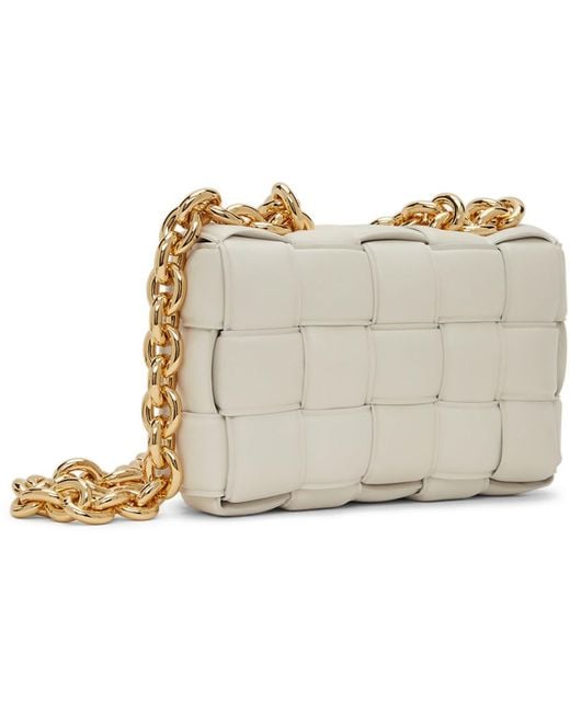 Bottega Veneta Black Off-white Padded Chain Cassette