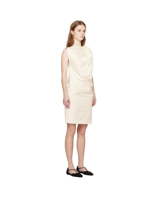 Totême  Black Toteme Off White Shoulder-twist Midi Dress
