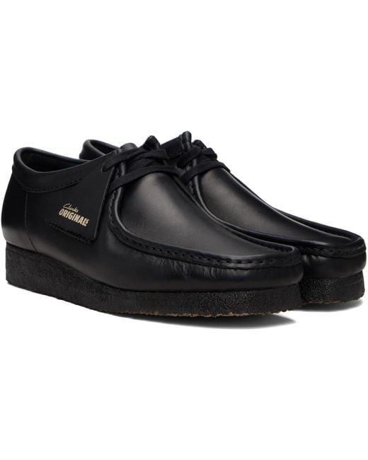 Clarks Black Wallabee Derbys for men