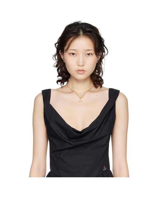 Vivienne Westwood Black Petra Earrings