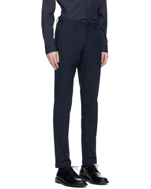 Theory Blue Navy Zaine Trousers for men