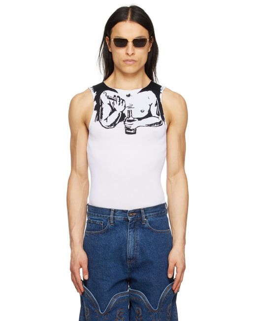 Y. Project Blue Tattoo Arms Tank Top for men