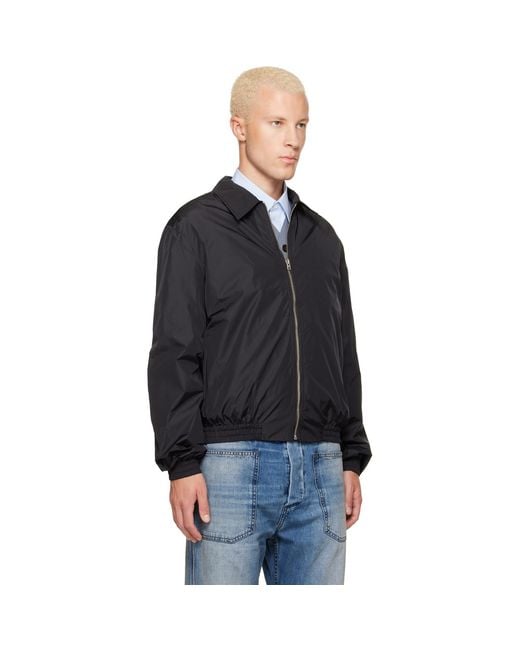Acne Black Lightweight Nylon Jacket for men