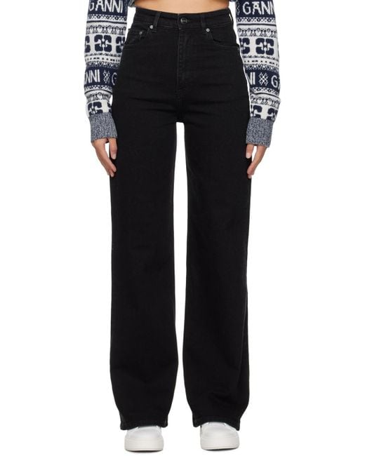 Ganni Black Andi Jeans