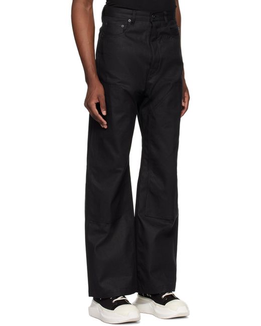 Pantalon geth cut noir à empiècement aux genoux Rick Owens pour homme en coloris Black
