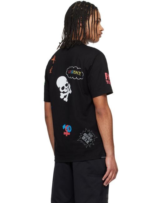 メンズ Mastermind Japan ブラック Hand Drawn Tシャツ Black