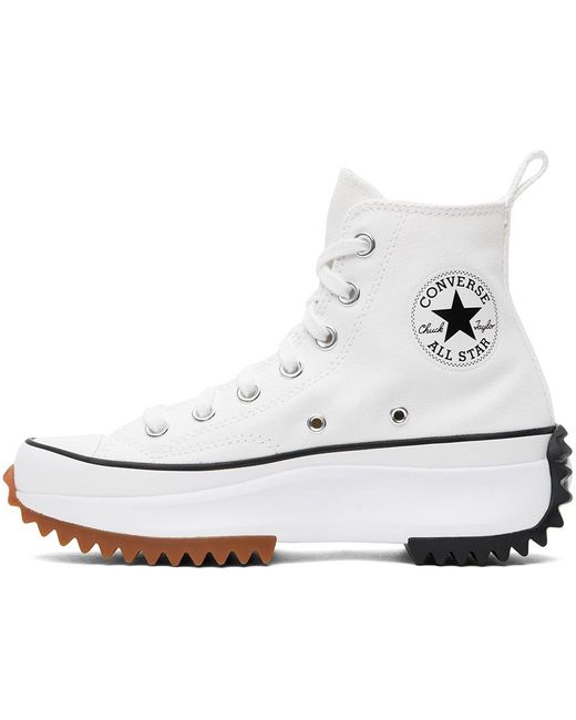 Converse White Run Star Hike High Top Sneakers for men