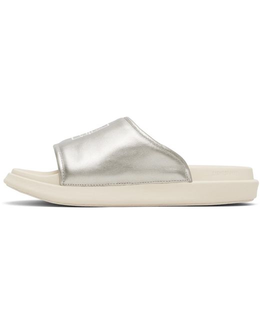 Y-3 White Slides for men