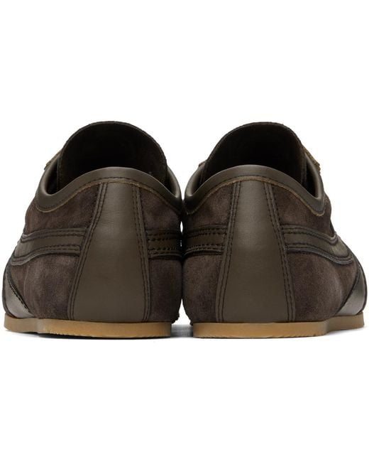 メンズ Dries Van Noten ブラウン スエード スニーカー ブラック