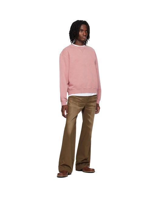 MMIC Brown Blues Flare Chino Trousers for men