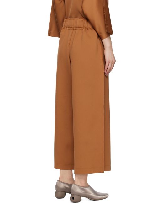 132 5. Issey Miyake Brown Tan Outseam Trousers