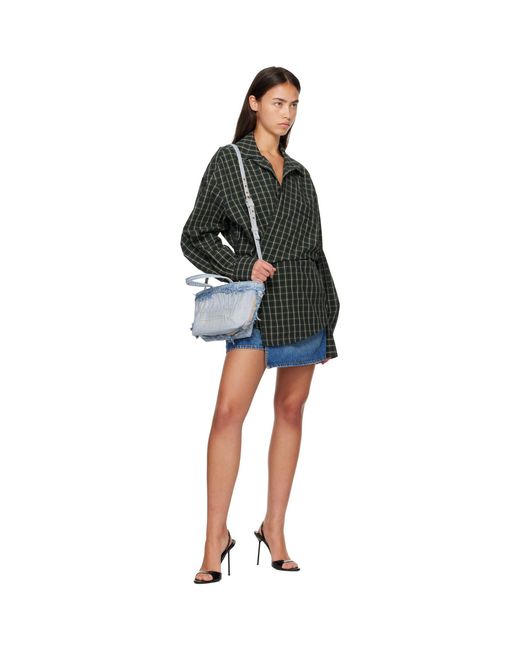 Alexander Wang Blue Punch Small Fray Tote