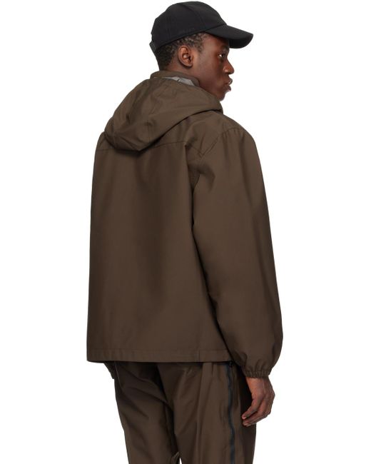 GR10K Brown Hooded Jacket for men