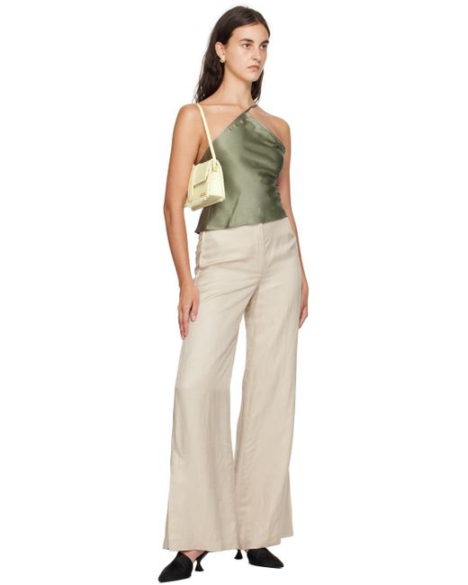 Anine Bing Natural Off-white Lyra Trousers