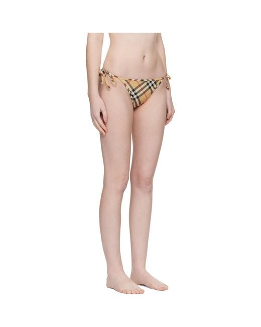 Burberry Multicolor Check Bikini Bottom
