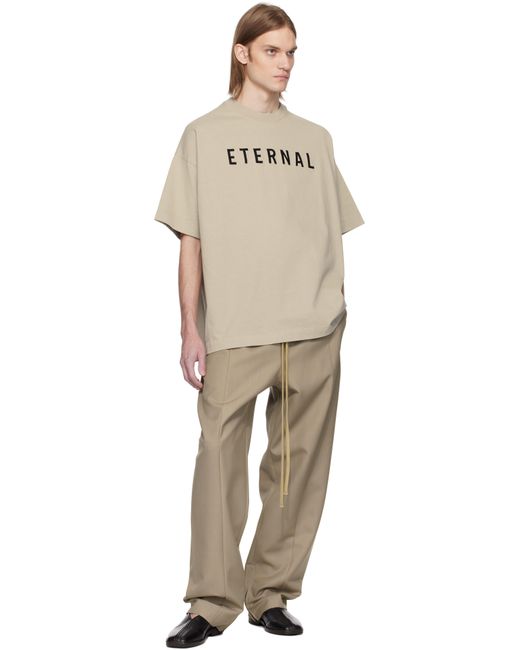 Fear of God■Center Seam Track Pant■トラックパンツ メンズ Fear Of God ベージュ ウール センターシーム トラック