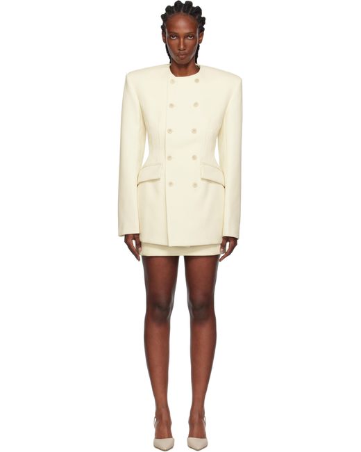 Wardrobe NYC Black Off- Rosie Huntington-Whiteley Edition Blazer Minidress