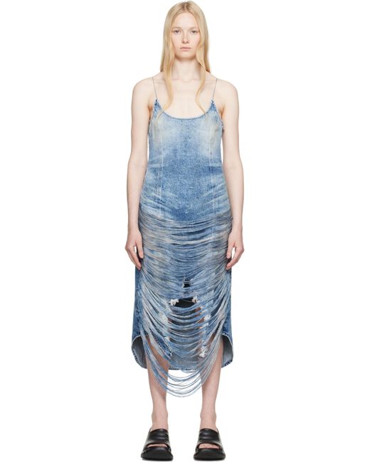 DIESEL Black De-Dra-Fsg Denim Midi Dress