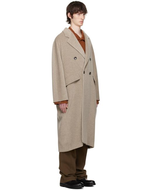 Max Mara Black Gray Ethel Coat for men