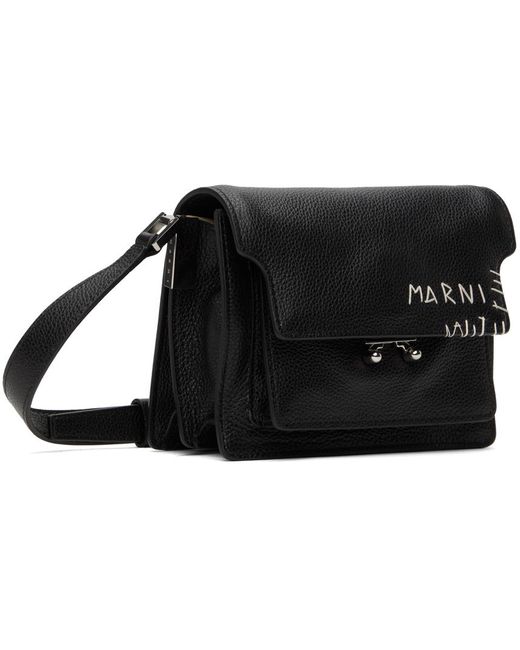 Marni Black Trunk Soft Mini Bag for men
