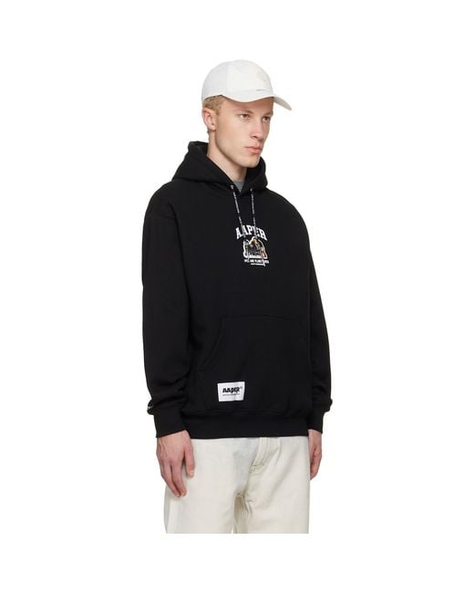 Aape By A Bathing Ape Black 'Aaper' Hoodie for men