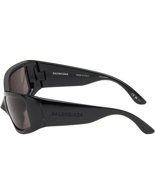 Balenciaga Black Extreme Sunglasses for men