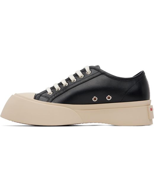 Marni Black Nappa Leather Pablo Sneakers for men