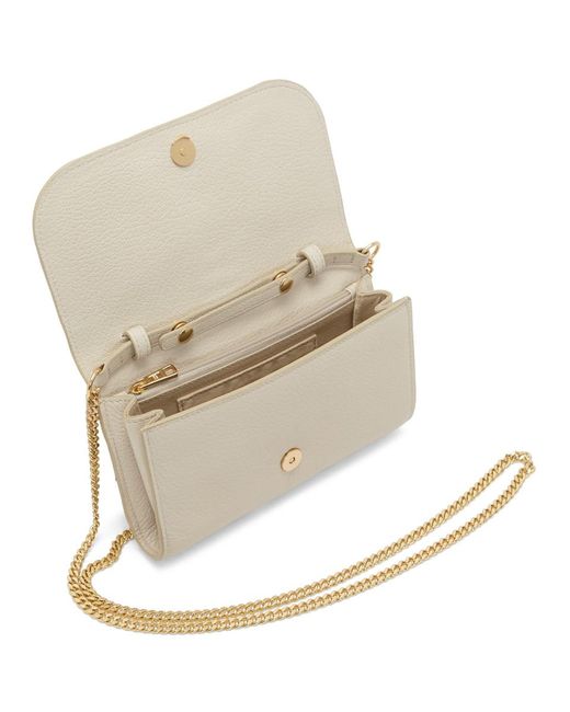 See By Chloé Leather Off-white Hana Chain Wallet Bag - Lyst