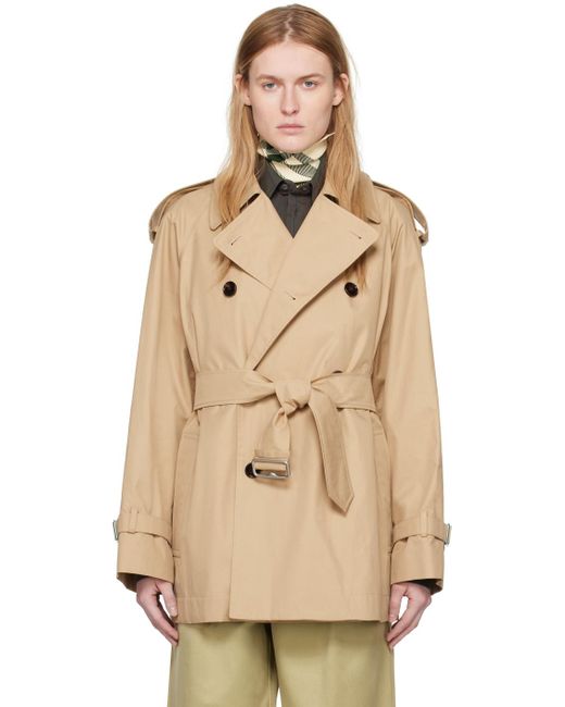 Burberry Natural Double-Breasted Jacket