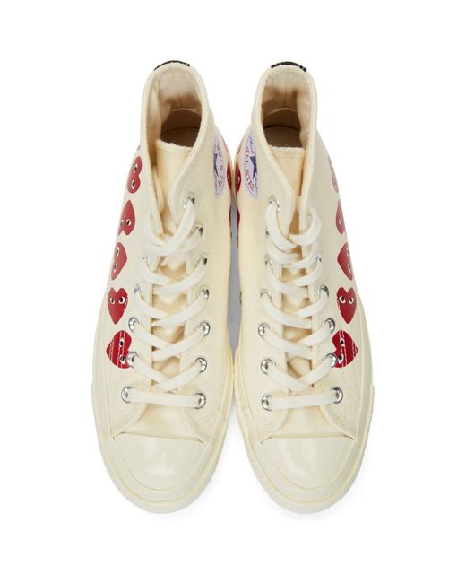 white converse w hearts