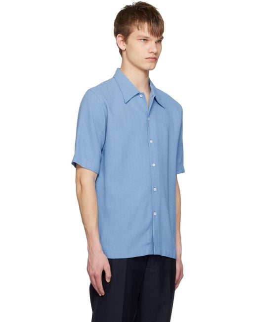 Séfr Blue Suneham Shirt for men
