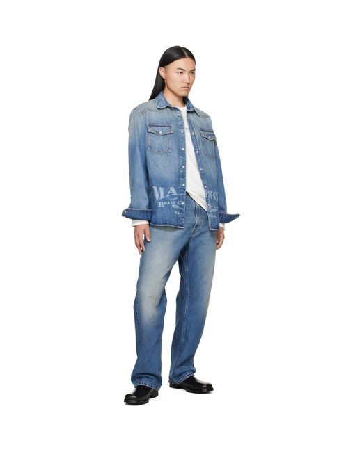 MM6 by Maison Margiela Blue Straight-leg Jeans for men