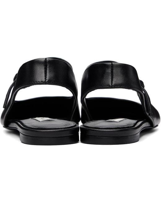 Totême Black Slingback Nappa Mary Jane Ballerina Flats