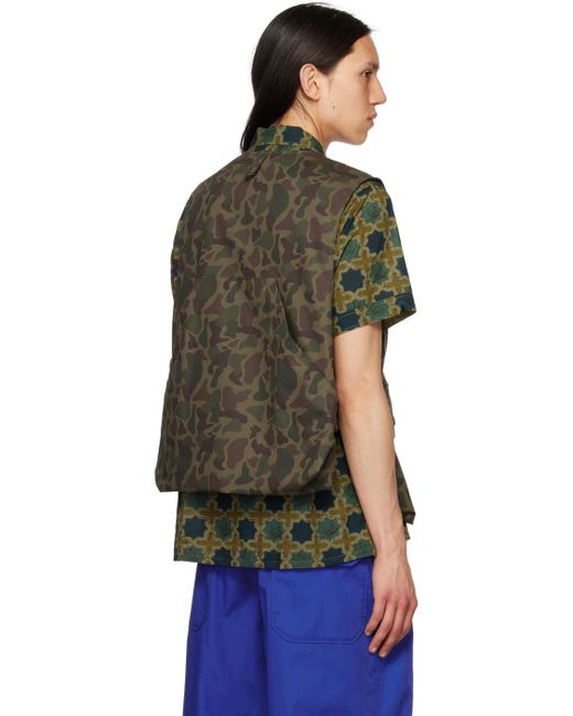 Engineered Garments Multicolor Khaki Bellows Pockets Vest for men